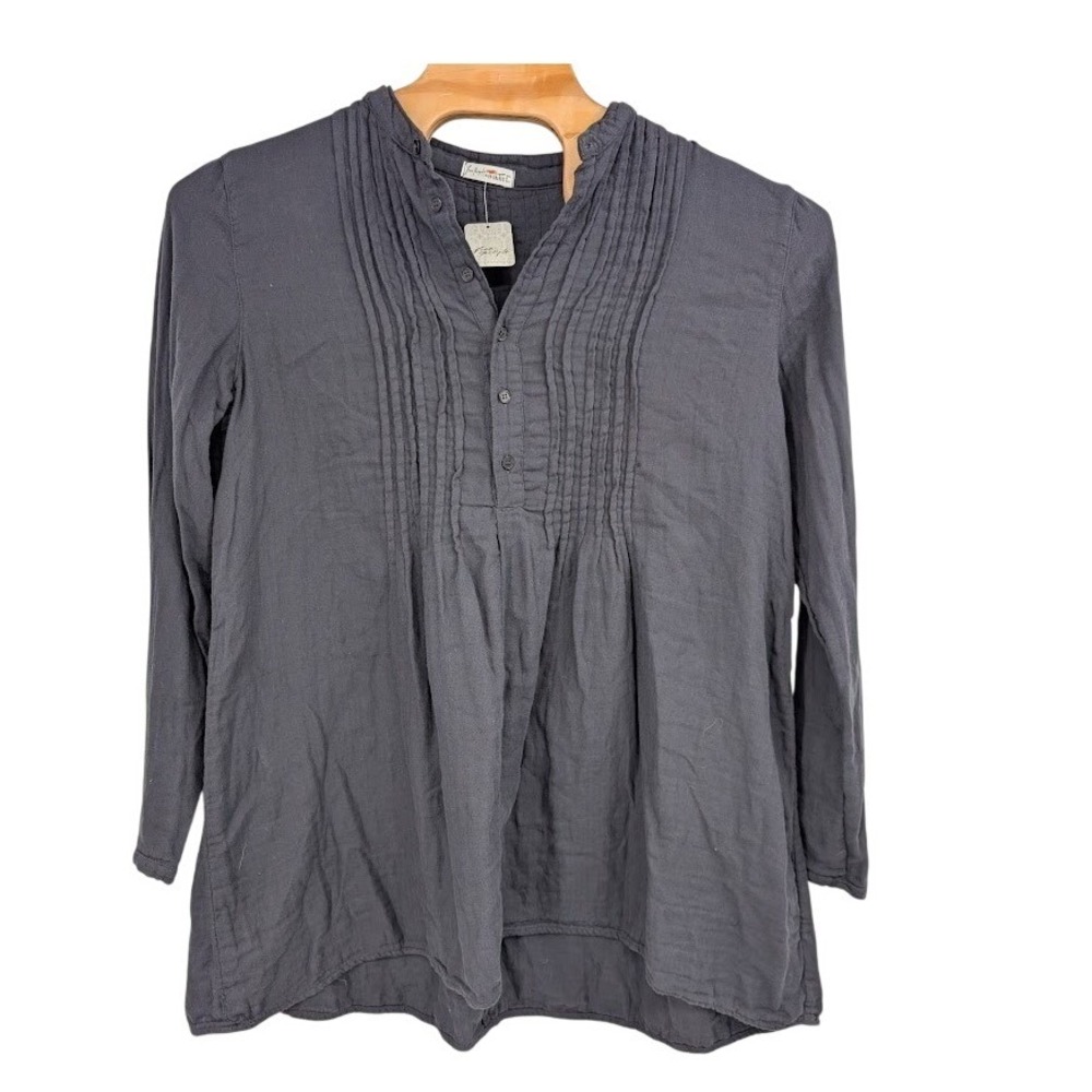 NWT Free People CP Shades Yoko Tunic Women's Mini Dress Carbon Blue Grey sz med